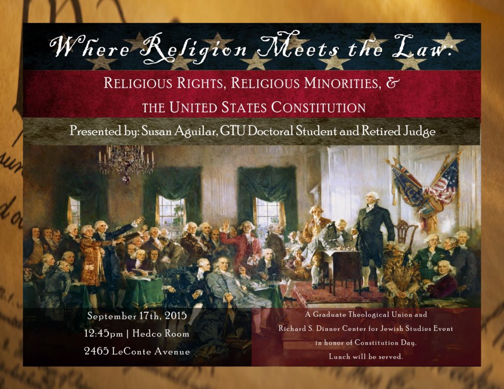 Where Religion Meets the Law flyer