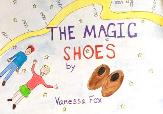 Image of "The Magic Shoes" cover of a book written by Vanessa Fox